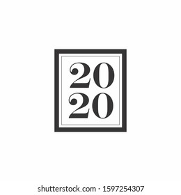 poster 2020 and logo 2020 simple