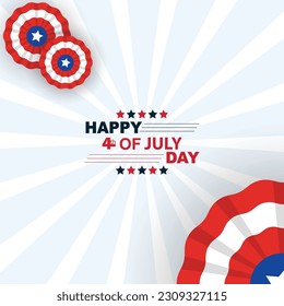 A poster for the 4th of july with a captain america flag and a flag.