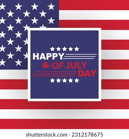 A poster for the 4th of july with the words happy 4th of july on it