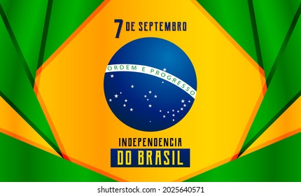 poster 7 September, Independence Day of Brazil, Billboard, Poster, Social Media, Greeting Card template vector Illustration