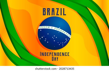 poster 7 September, Independence Day of Brazil, Billboard, Poster, Social Media, Greeting Card template vector Illustration