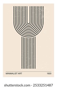 Poster in 70s style with retro alphabet letters