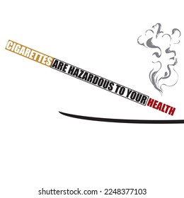 Poster über Zigaretten sind gesundheitsgefährdend