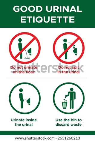 Poster About Good Urinal Practices