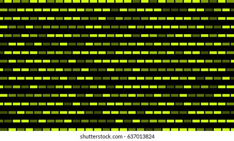 poster abstract brickwork. banner green rectangles with transparency. black background. halftone effect. vector illustration.