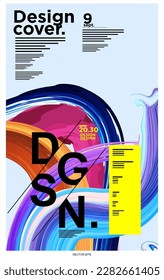 poster abstract design vector set. Abstract liquid graphic gradient circle shape on cover book presentation. Minimal brochure layout and modern report business flyers poster template, annual.