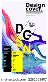 poster abstract design vector set. Abstract liquid graphic gradient circle shape on cover book presentation. Minimal brochure layout and modern report business flyers poster template, annual.