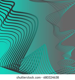 A poster with abstract figures in the style of the 80s. Retro-art for covers, banners, flyers and posters. Vector illustration.
