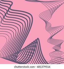 A poster with abstract figures in the style of the 80s. Retro-art for covers, banners, flyers and posters. Vector illustration.