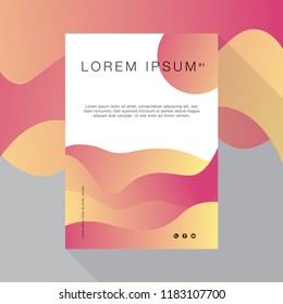 Poster Abstract gradients waves summer