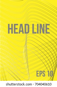 Poster with abstract lines in the style of the 80's. Retro-art for covers, banners, flyers and posters. Vector illustration.