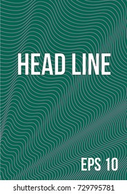 Poster with abstract lines in the style of the 80's. Retro-art for covers, banners, flyers and posters. Vector illustration.