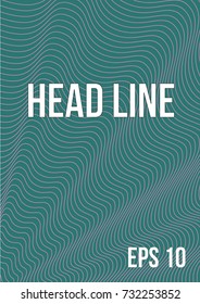 Poster with abstract lines in the style of the 80's. Retro-art for covers, banners, flyers and posters. Vector illustration.