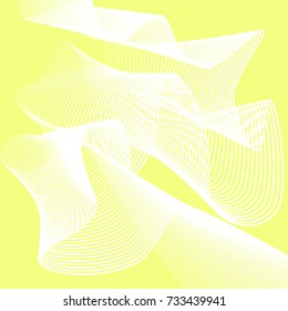 Poster with abstract lines in the style of the 80's. Retro-art for covers, banners, flyers and posters. Vector illustration.