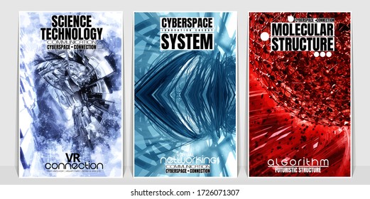 Poster of abstract technology vector background