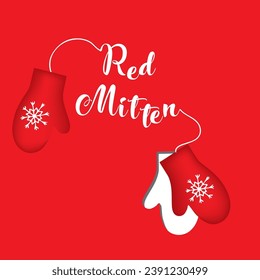 Poster for the accessory used in winter Red Mitten