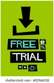 Poster Ad For A Free Trial of an App or a Software Download