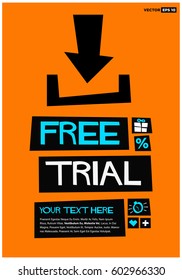 Poster Ad For A Free Trial of an App or a Software Download