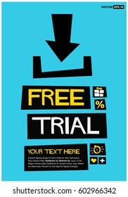Poster Ad For A Free Trial of an App or a Software Download