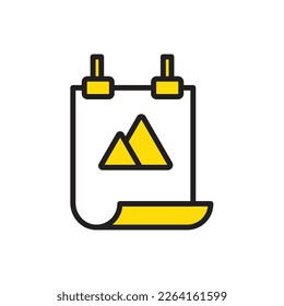 Ilustración de vectores de iconos de anuncios de afiches