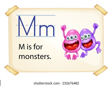 Poster of an alpabet M