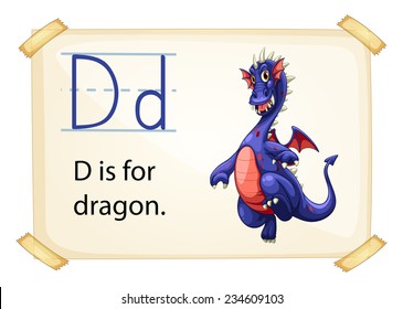 Poster of an alphabet D