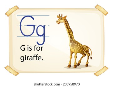 Poster of an alphabet G