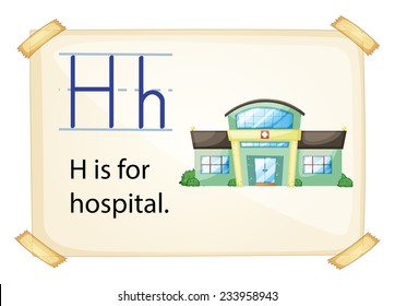 Poster of an alphabet H
