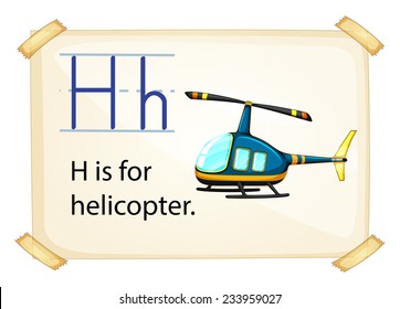 Poster eines Alphabets H