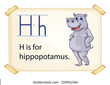 Poster of an alphabet H