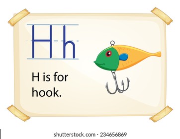 Poster of an alphabet H