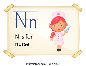 Poster of and alphabet N