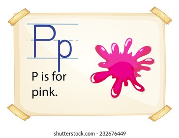 Poster of an alphabet P 