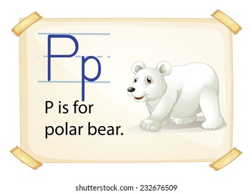 Poster of an alphabet P