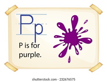 Poster of an alphabet P