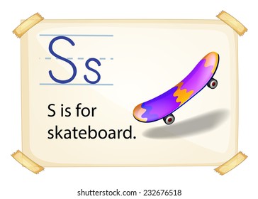 Poster of an alphabet S