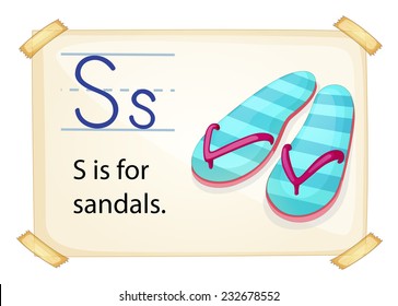 Poster of an alphabet S