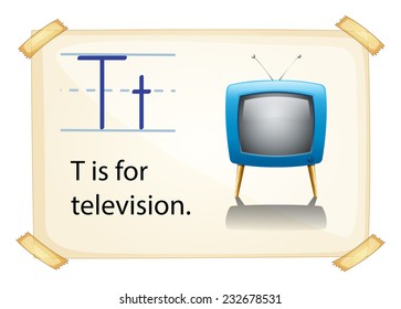 Poster of an alphabet T