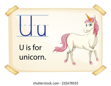 Poster of an alphabet U