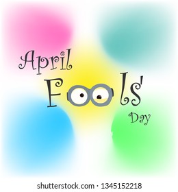 poster April fools bay. vector illustration. postcard