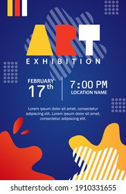 Poster For Art Exhibition, Art Fair And Others