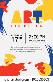 Poster for art exhibition, art fair and others