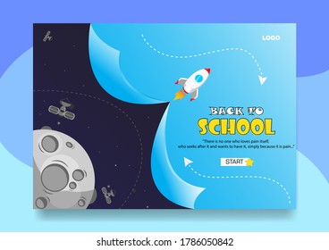 poster back to school. This poster design is suitable for starting school again.