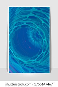Poster background with 3D illustration abstract technology digital hi tech concept 