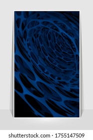 Poster background with 3D illustration abstract technology digital hi tech concept 