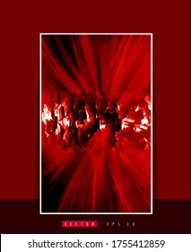 Poster background with 3D illustration abstract technology digital hi tech concept 
