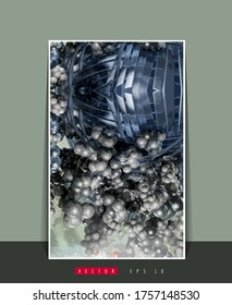 Antecedentes de afiches con el concepto de tecnología abstracta de alta tecnología digital de ilustración 3D 