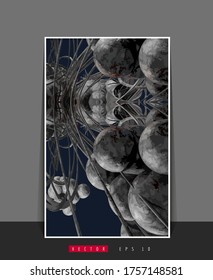 Antecedentes de afiches con el concepto de tecnología abstracta de alta tecnología digital de ilustración 3D 