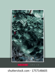 Poster background with 3D illustration abstract technology digital hi tech concept 