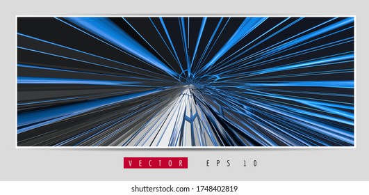 Poster background with 3D rendering abstract technology digital hi tech concept 